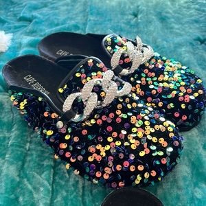 Multi ‘Can’t Steal My Shine’ Sequin Mules